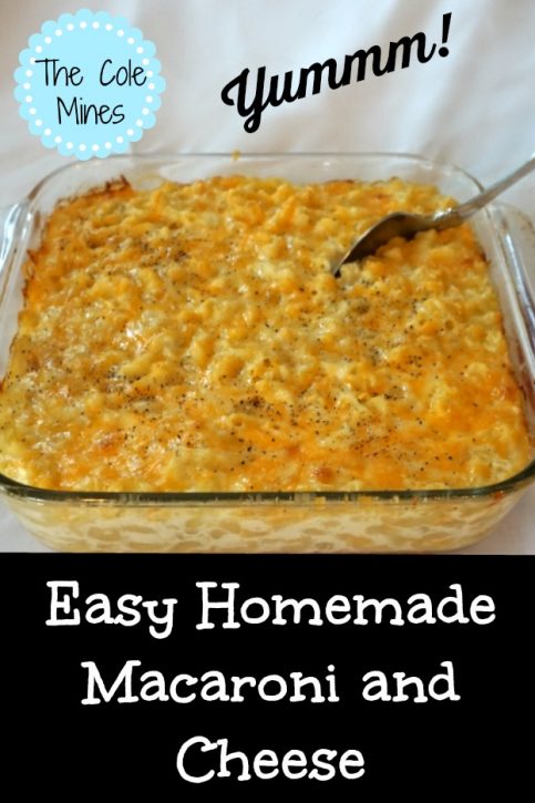 easy homemade macaroni and cheese