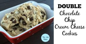 DOUBLE Chocolate Chip Cream Cheese Cookies