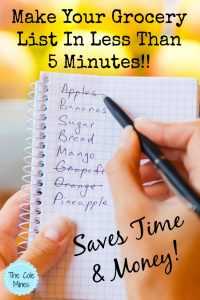 Make Your Grocery List In Less Than 5 Minutes