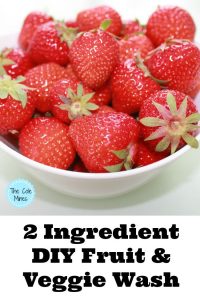 2 Ingredient Fruit And Veggie Wash